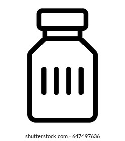 Medicine Jar Vector Icon