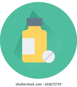 Medicine Jar Vector Icon