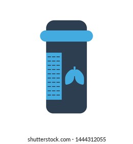 medicine jar vector icon. container icon