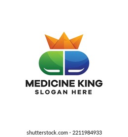 Medicine King Gradient Colorful Logo