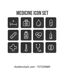 Medicine Line Flat Icon