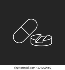 medicine line icon