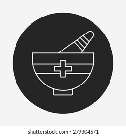 medicine line icon