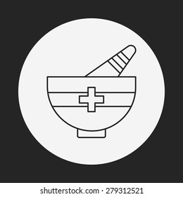 medicine line icon