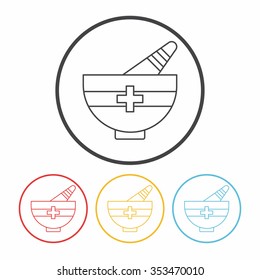 medicine line icon