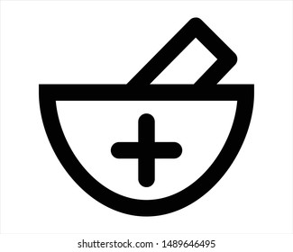 medicine line icon - vector