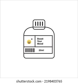 Medicine line icon vector design template and illustration with editable stroke