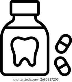 Medizinische Linie Symbol Vektordesign