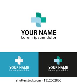 Medicine logo design - cross vector