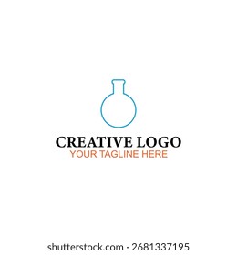 Diseño de logotipo de medicina, logotipo de Vector, diseño de logotipo creativo, diseño de ilustración