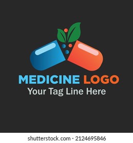 medicine logo vector and tenplate
