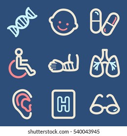 Medicine mobile icon. Health infographics symbols.