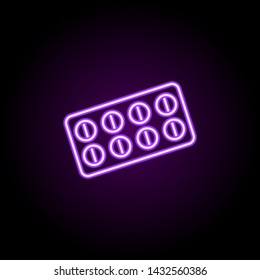 medicine neon icon. Elements of web set. Simple icon for websites, web design, mobile app, info graphics