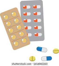 medicine medicine notebook tablet capsule illustration
