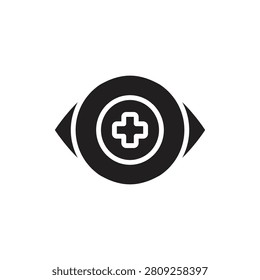 Medicine Oculist Filled Icon Vector Illustration