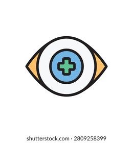 Medicine Oculist Icon Vector Illustration