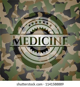 Medicine on camo pattern