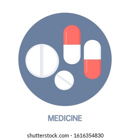 Medicine and other icon concept