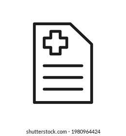 Medicine Outline Vector  Icon. Illustration Of A Stroke Vector On A White Background. For App And Website.