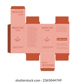 Medicine package design with template