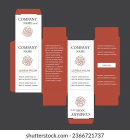 Medicine package design with template