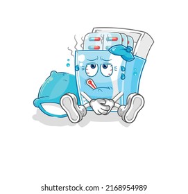 The Medicine Package Sick Vector. Cartoon Character