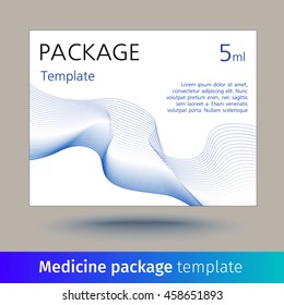 Medicine package template.