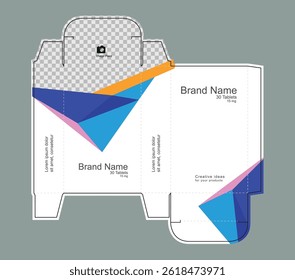 Medicine packaging box idea, packaging template concept, template for business purpose, place your text and logos and ready to go for print.