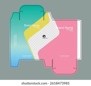 Medicine packaging box idea, packaging template concept, template for business purpose, place your text and logos and ready to go for print.