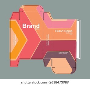 Medicine packaging box idea, packaging template concept, template for business purpose, place your text and logos and ready to go for print.