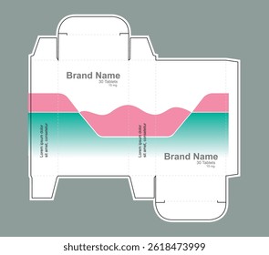 Medicine packaging box idea, packaging template concept, template for business purpose, place your text and logos and ready to go for print.