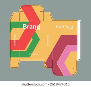 Medicine packaging box idea, packaging template concept, template for business purpose, place your text and logos and ready to go for print.