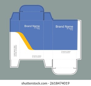 Medicine packaging box idea, packaging template concept, template for business purpose, place your text and logos and ready to go for print.