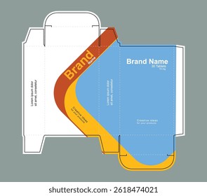 Medicine packaging box idea, packaging template concept, template for business purpose, place your text and logos and ready to go for print.
