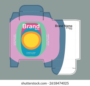Medicine packaging box idea, packaging template concept, template for business purpose, place your text and logos and ready to go for print.