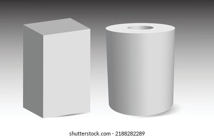 medicine packaging, box packaging mockup design