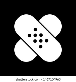 medicine patch icon, vector illustration