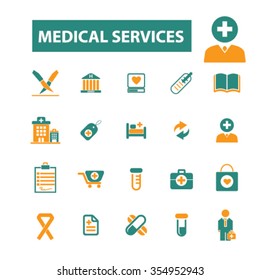 medicine and pharmacy icons, signs vector concept set for infographics, mobile, website, application
