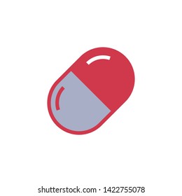 medicine pil icon symbol sign, logo template, vector, eps 10