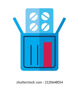 medicine pill box medical icon