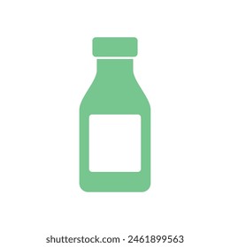 Medicine Pill Capsule Bottle Icon Vector Template