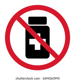 Medicine pill flat capsule icon. Vector sign isolated on white background. Pharmacy illustration