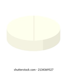 medicine pill icon isolated flat