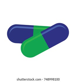 Medicine pill  vector icon 