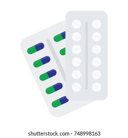 Medicine pill  vector icon 