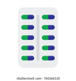 Medicine pill vector icon