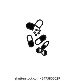 medicine pill vector type icon