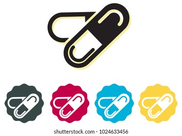 Medicine Pills Icon as EPS 10 File