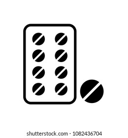 medicine - pills medical icon vector