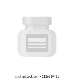 Medicine and pills in pack vector white realistic icon